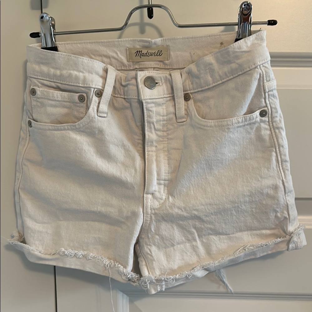 Madewell high rise denim shorts